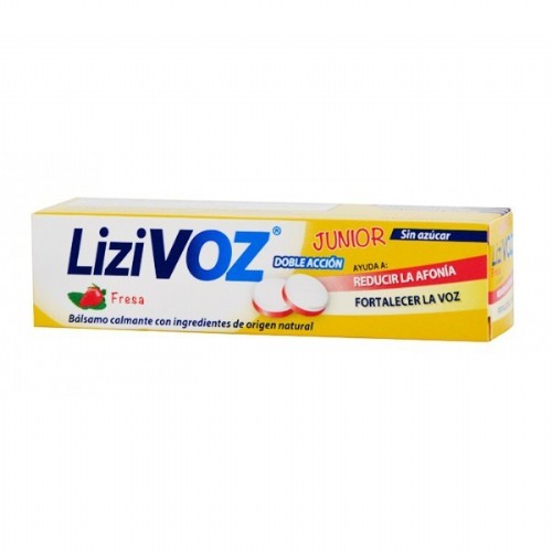lizivoz pastillas para chupar (18 pastillas fresa)